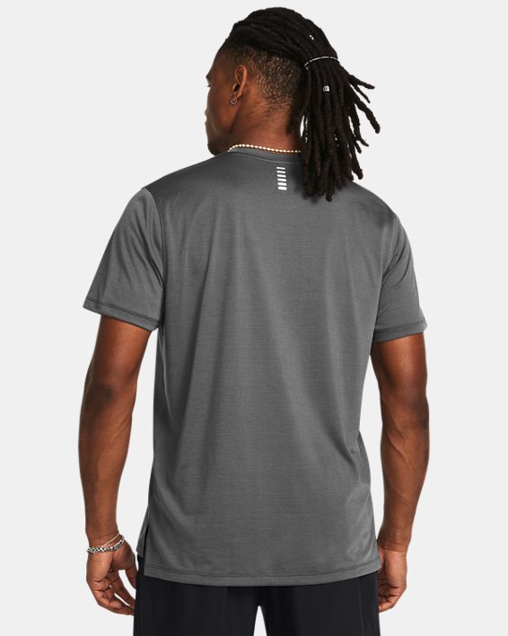 Men's UA Launch Short Sleeve in Gray image number 1